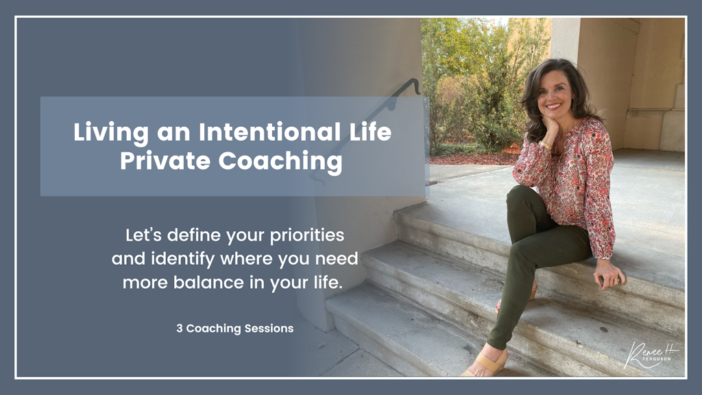 Living an Intentional Life Private Coaching Banner