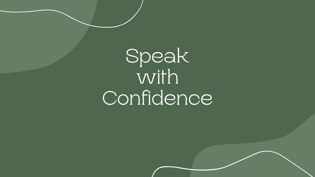 Speak with Confidence Banner