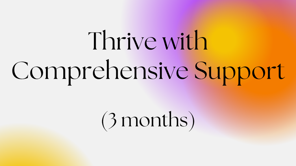Thrive with Comprehensive Support Banner
